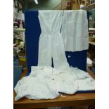 A quantity of vintage cotton and lace undergarments and gowns to include lady's 'one piece' and a