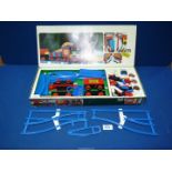 A boxed Lego System 181 International Transport train set.