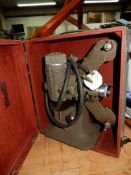 A Bell & Howell Gaumont 16 mm Cine projector, model 602, in fitted carry case.