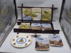 Eight Bradex oblong display plates from 'South in Formation' and 'The Battle of Britain Memorial