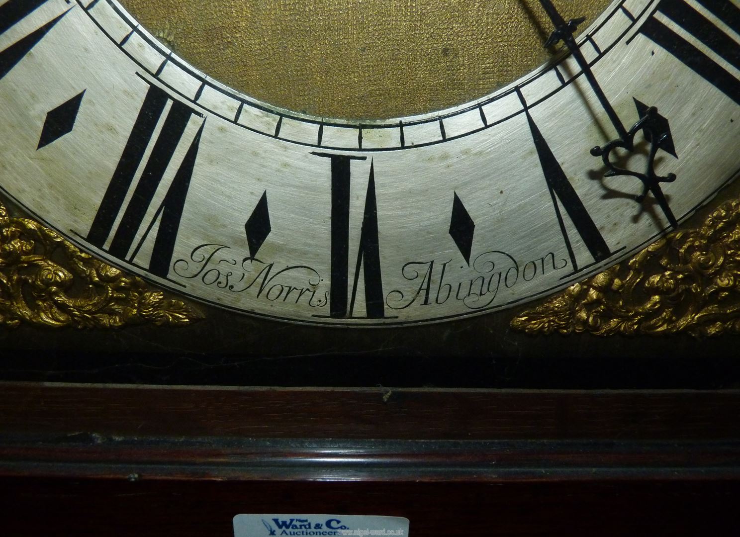 An Oak cased long-case Clock having an eight day movement striking the hours on a bell, - Image 3 of 11