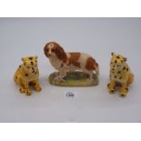 A Border Fine Arts liver and white Spaniel figure, signed D.