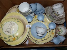 A quantity of part sets including Staffordshire pottery 'Stylecraft' dinner ware,