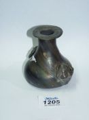 A small glass vase in Roman style, 3'' tall.