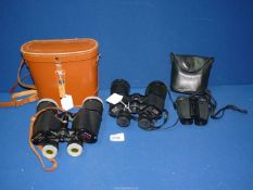 Three pairs of Binoculars including Tohyoh Tokyo no.