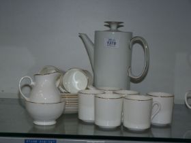 A Mayfair eight piece coffee set with similar coffee pot by Thomas of Germany.