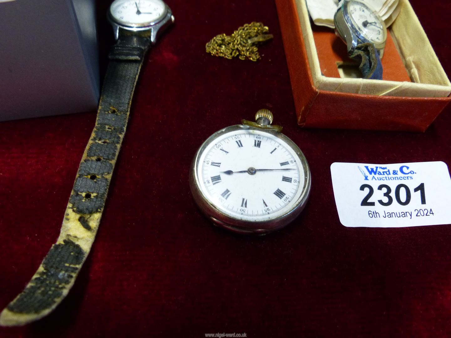 A Smiths lady's watch, Sekonda lady's watch and lady's silver pocket watch engraved to the back, - Image 2 of 4