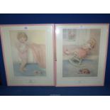 Two Prints by Bessie Pease Gutmann.
