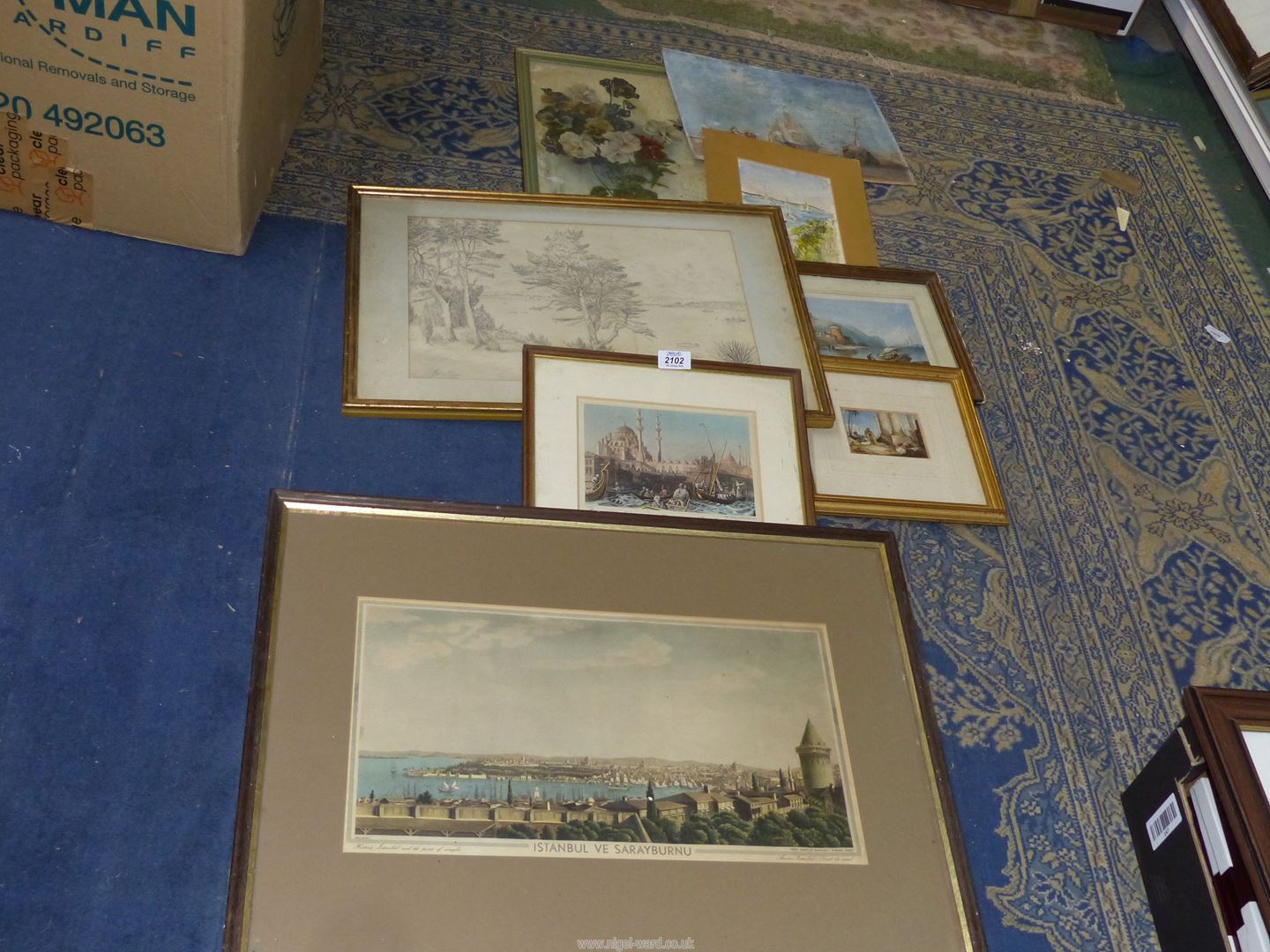 A quantity of prints including 'Istanbul Ve Sarayburnu', The Mosque of Sultan Valide, - Image 2 of 15