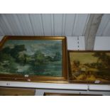 A large framed Print by John Constable 'The White Horse' and a print of 'Flatford Mill'.