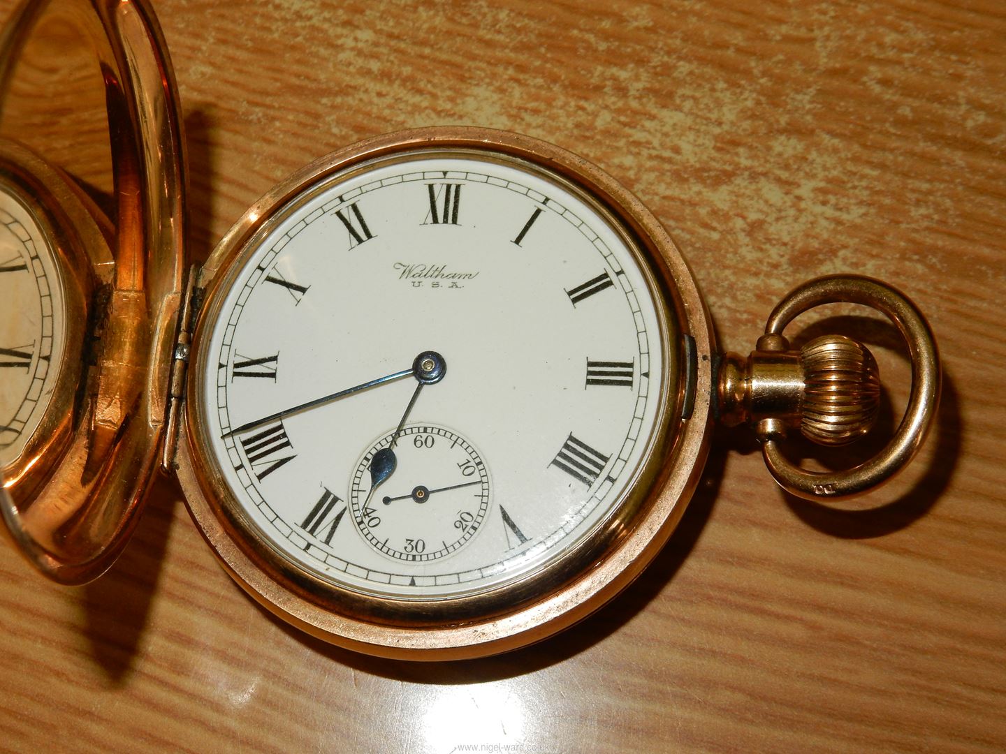 A Waltham pocket watch (no. - Image 10 of 10