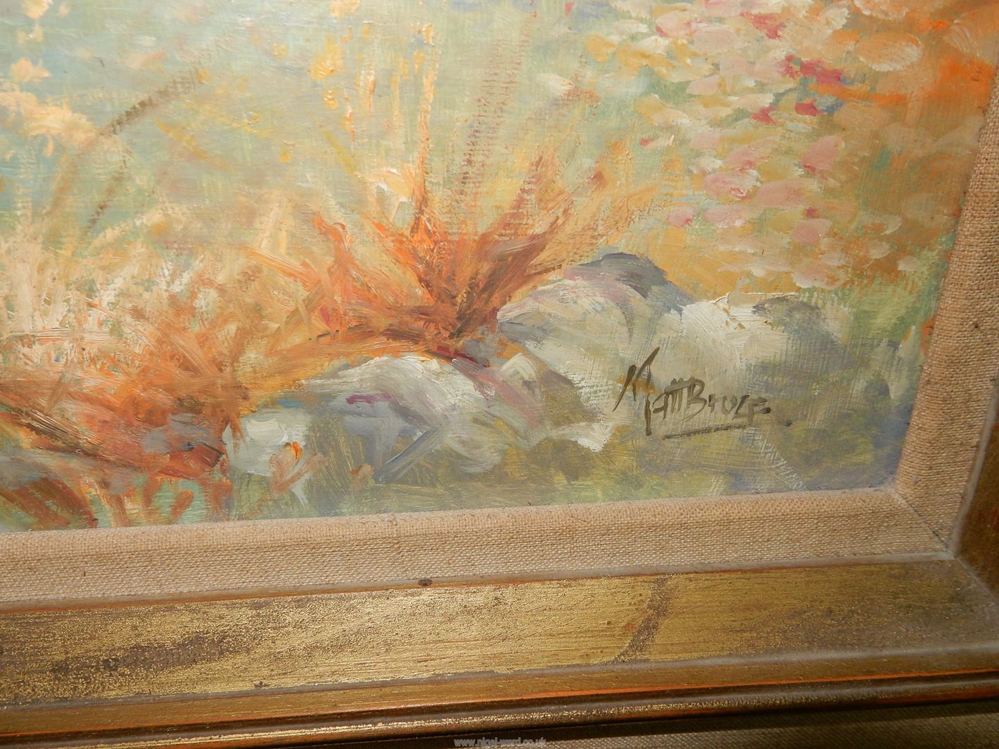 A framed Oil on board of a seascape from Paxos, signed lower left Matt Bruce (RI), - Image 8 of 9