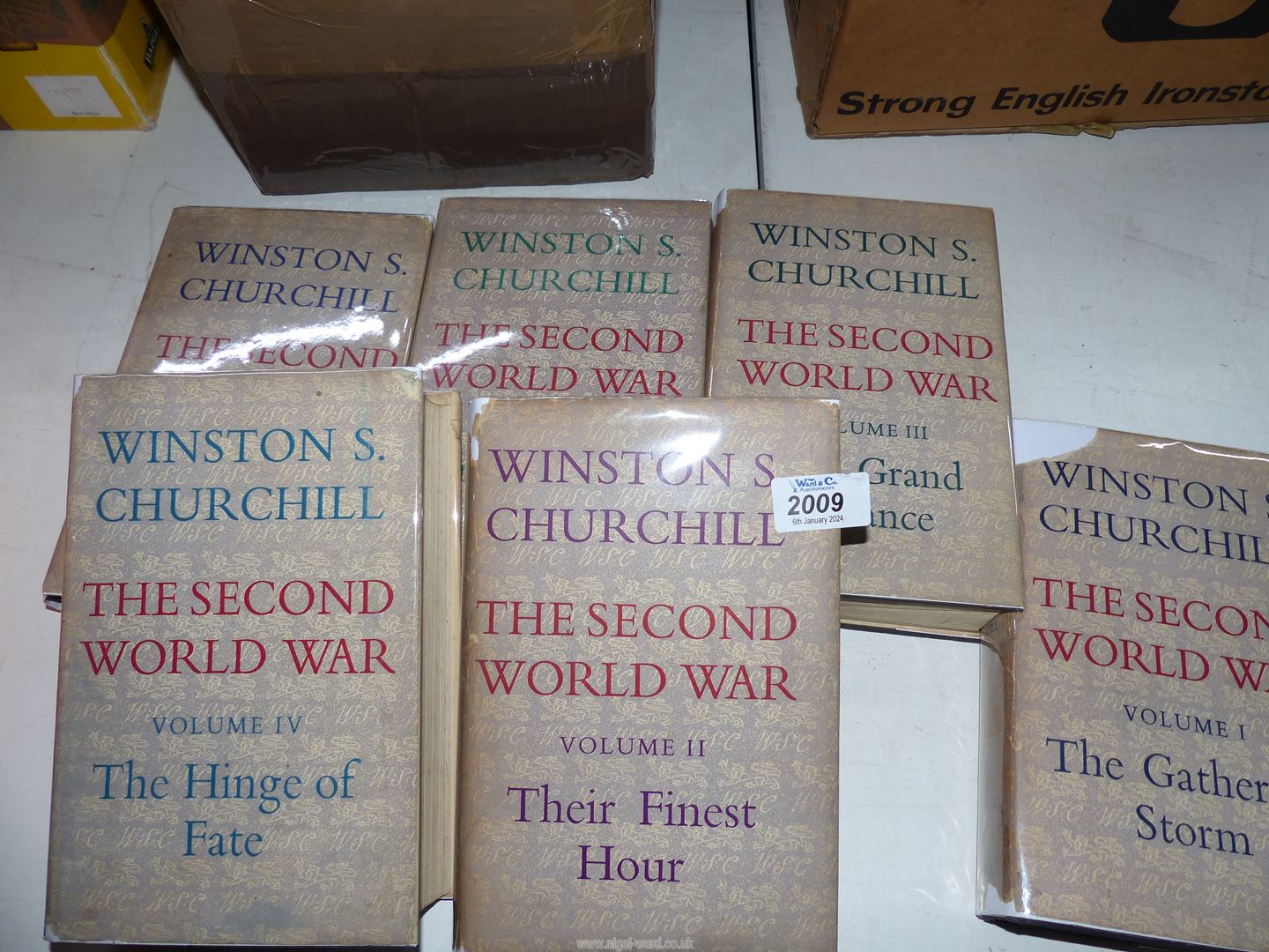 Six volumes of Winston Churchill The Second World War.