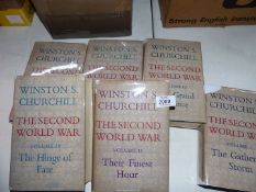 Six volumes of Winston Churchill The Second World War.