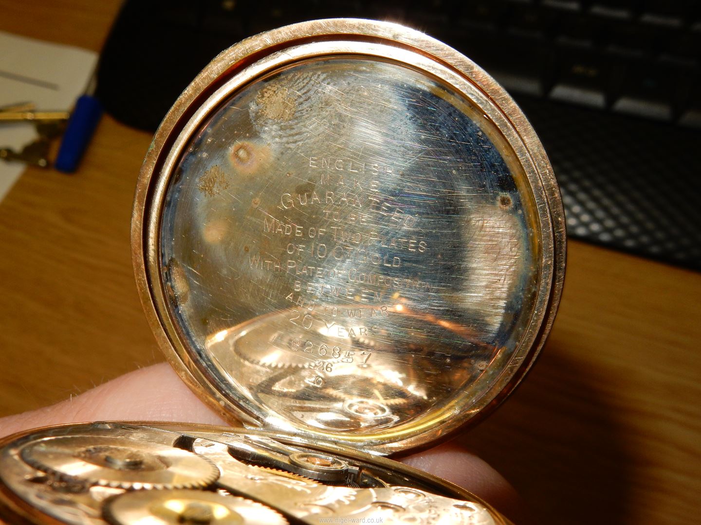 A Waltham pocket watch (no. - Image 7 of 10