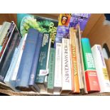 A box of books to include, Mrs Beeton's Family Cookery, Common Medical Problems,