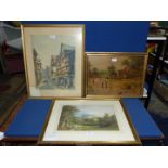 Three framed and glazed Prints,