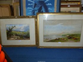 Thomas Wainwright 1815-1887 "Cattle" and "Sheep", two Lithographs in original frames, a/f.