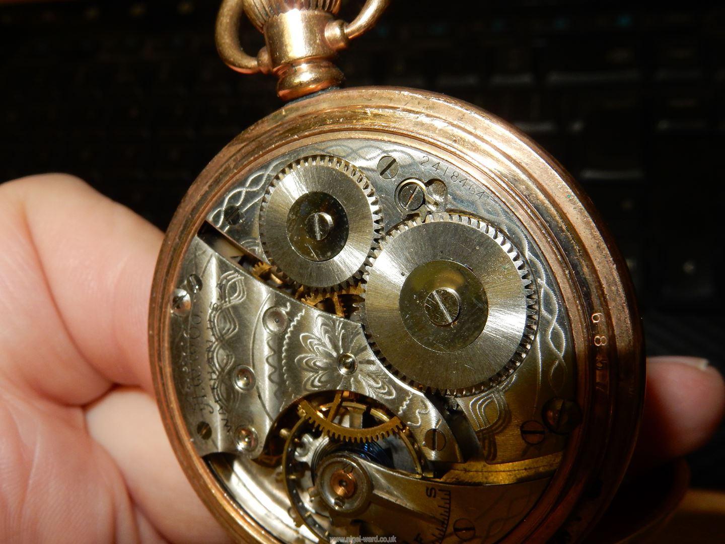 A Waltham pocket watch (no. - Image 4 of 10