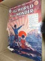 A quantity of The Wonder of The World magazines.