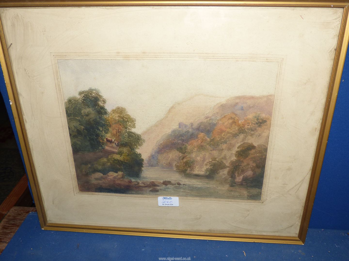 Three early 20th century Watercolours, one signed Clark. - Image 3 of 4