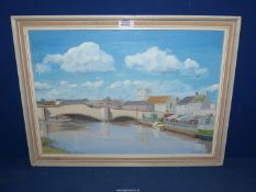 A Charles Sims Oil painting of Wareham.