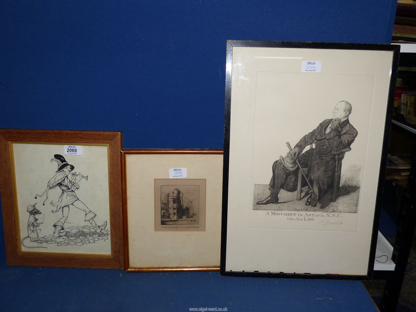 A George Belcher Print of James Pryde, Etching of Herbert House,