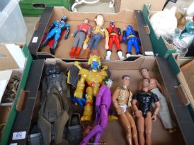 A quantity of Action figures, including 'Woody' and 'Power Rangers', etc.