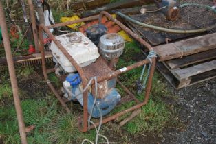 Petrol driven four stroke Generator - (running at time of lotting).