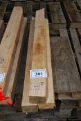 Five lengths of Oak Timber - 4" x 3" x 43" long.