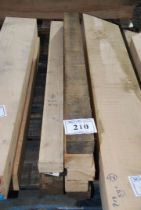 Nine lengths of Oak - 3" x 2" x 47½".