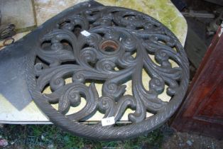 A Cast-iron Parasol base.