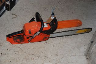 A 'Timber wolf' chainsaw with chain brake (working at time of lotting).