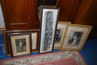 A quantity of black and white pictures.