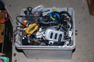 A box of electric components.