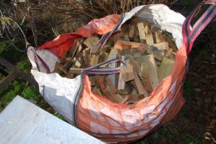 A box of small Softwood blocks - Kindling wood.