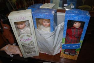 A boxed Promenade Collection of 5 costume dolls.