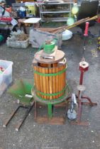 A quantity of Cider-making Equipment including Juicer, and Scratter, etc.