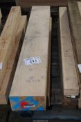 Two lengths of Oak -7½" x 4½" x 52".