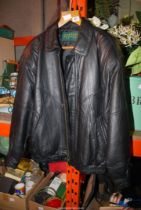 A Content leather mans jacket (medium).