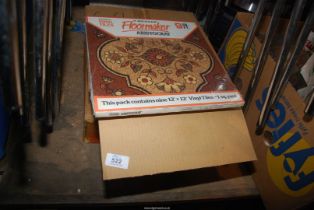 Two packs of Vinyl Floor master Tiles - 12" x 12".