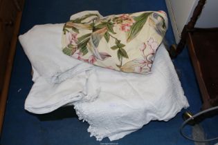 A quantity of Bedspreads including a Circular floral, etc.