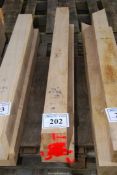 Two lengths Oak Timber - 6" x 3½" x 46" long.