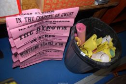 A quantity of Farm dispersal sale and property posters.