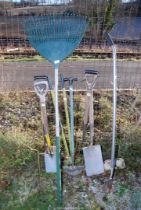 Stainless steel Edging Spades, Spade, Edging Shears, and Rake, etc.