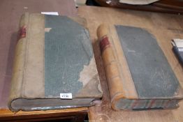 Two large 'Cattle Market' record books dating from 1920 - 1923 and 1923 - 1926 including sales at