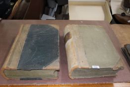 Two large 'Cattle Market' record books dating from 1935 - 1938 and 1945 - 1954 including the