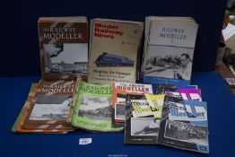 A large quantity of circa 1950's Railway Modeller magazines.