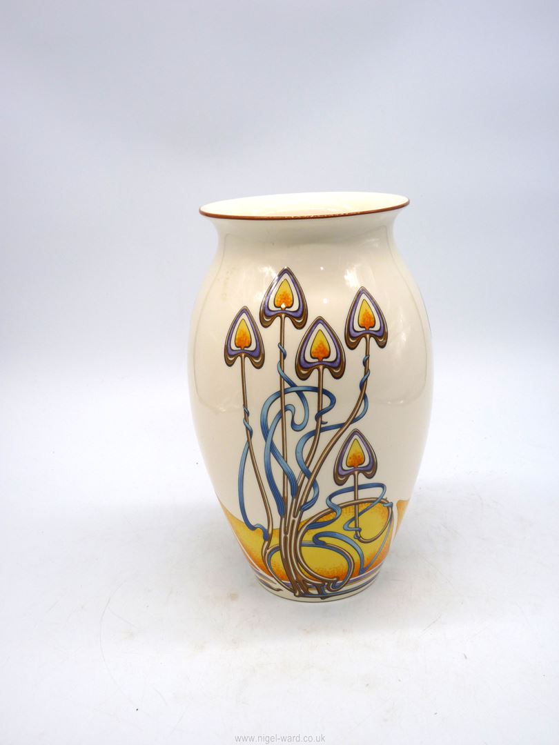 A Mason's 'Art Nouveau' pattern vase, boxed, 10 1/4" tall. - Image 2 of 3