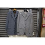 A Jaeger steel blue/grey single breasted gents Jacket,